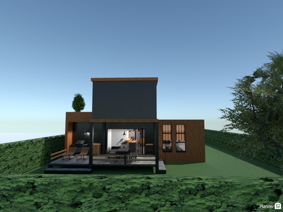2 stories modern house 3559436 by Rodica image