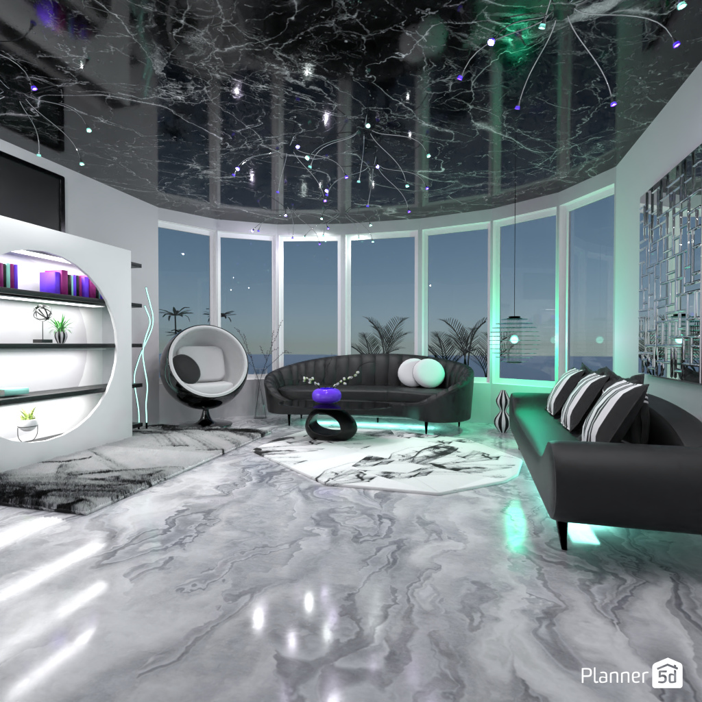 Futuristic Living Room #17026247 by Editors Choice