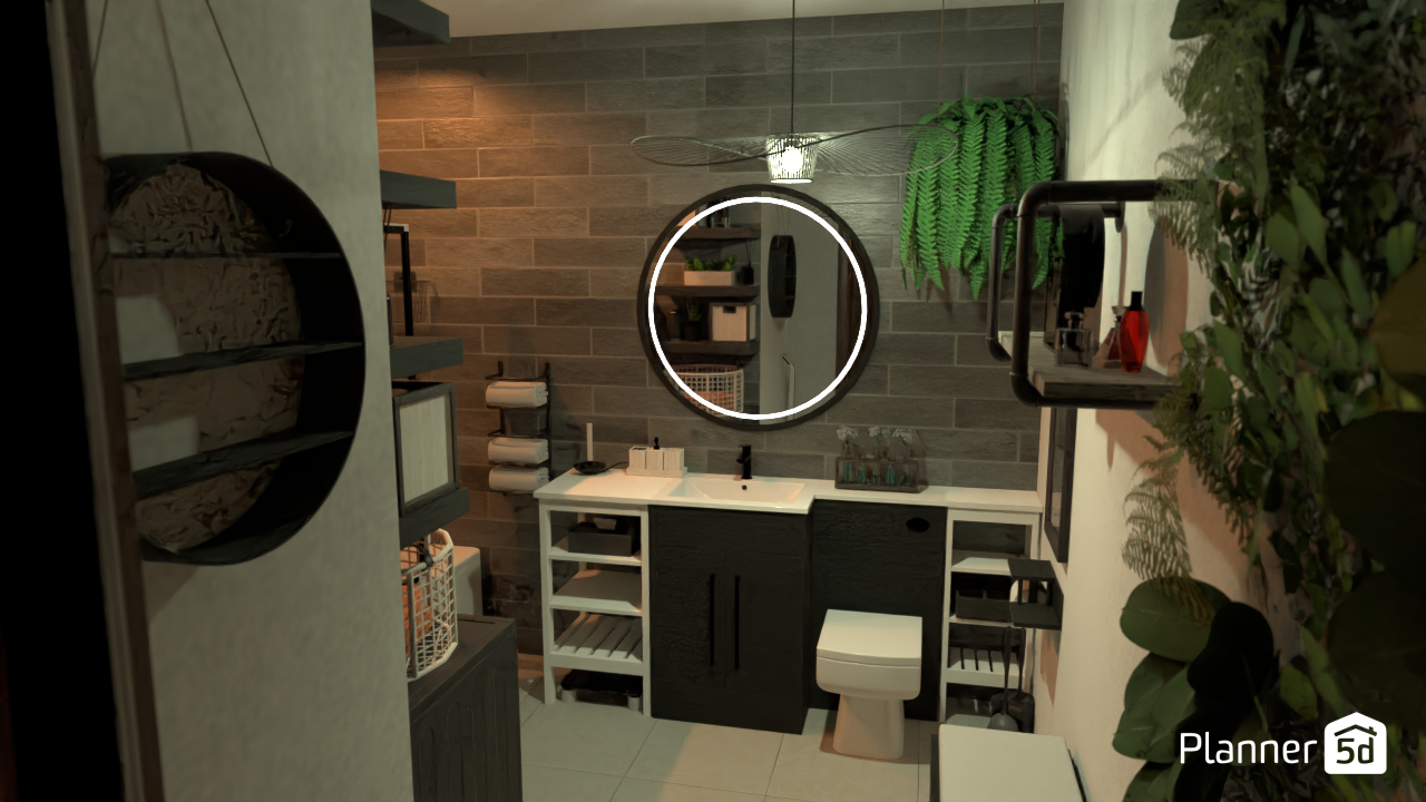 Small Modern Bathroom #20755134 by Loren