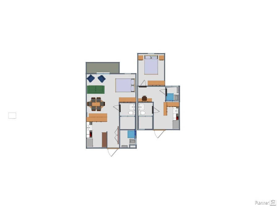 APARTAMENTO DE 60 MT REDISTRIBUIDO #2974364 by Nano Gu Guzman