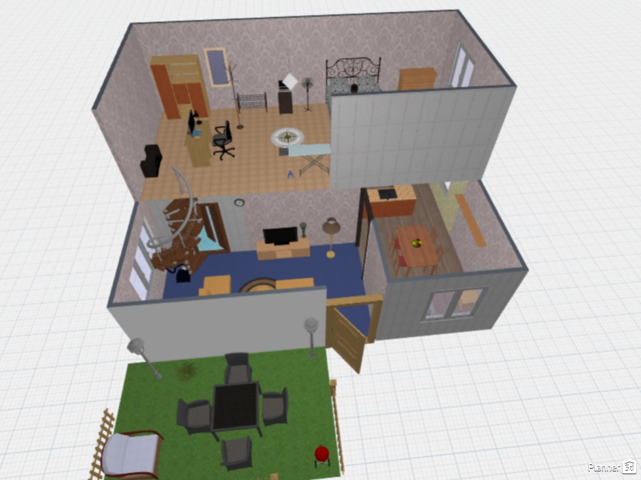 Small House - Free Online Design | 3D Floor Plans By Planner 5D