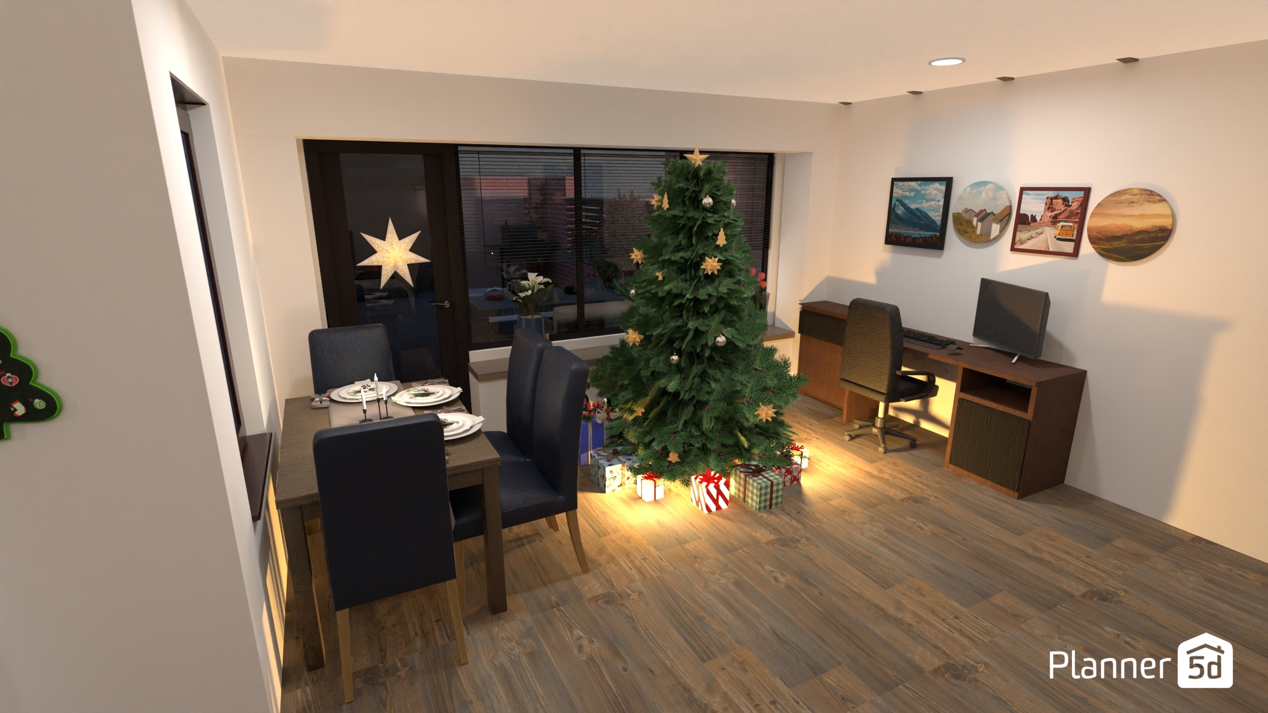 1vchod + 2kříd. dveře v rohu #23332238 by Kristýna