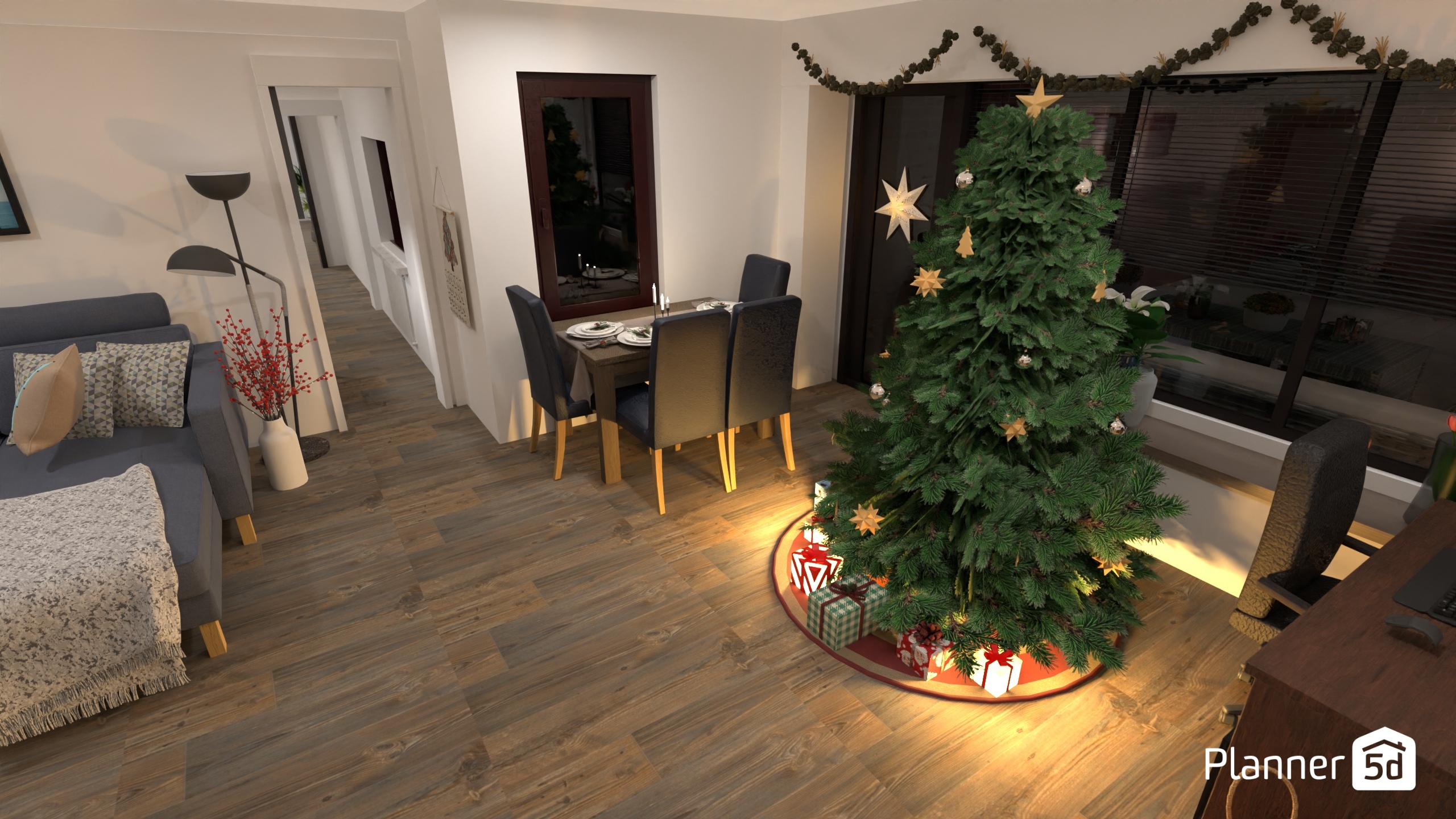 1vchod + 2kříd. dveře v rohu #23347234 by Kristýna