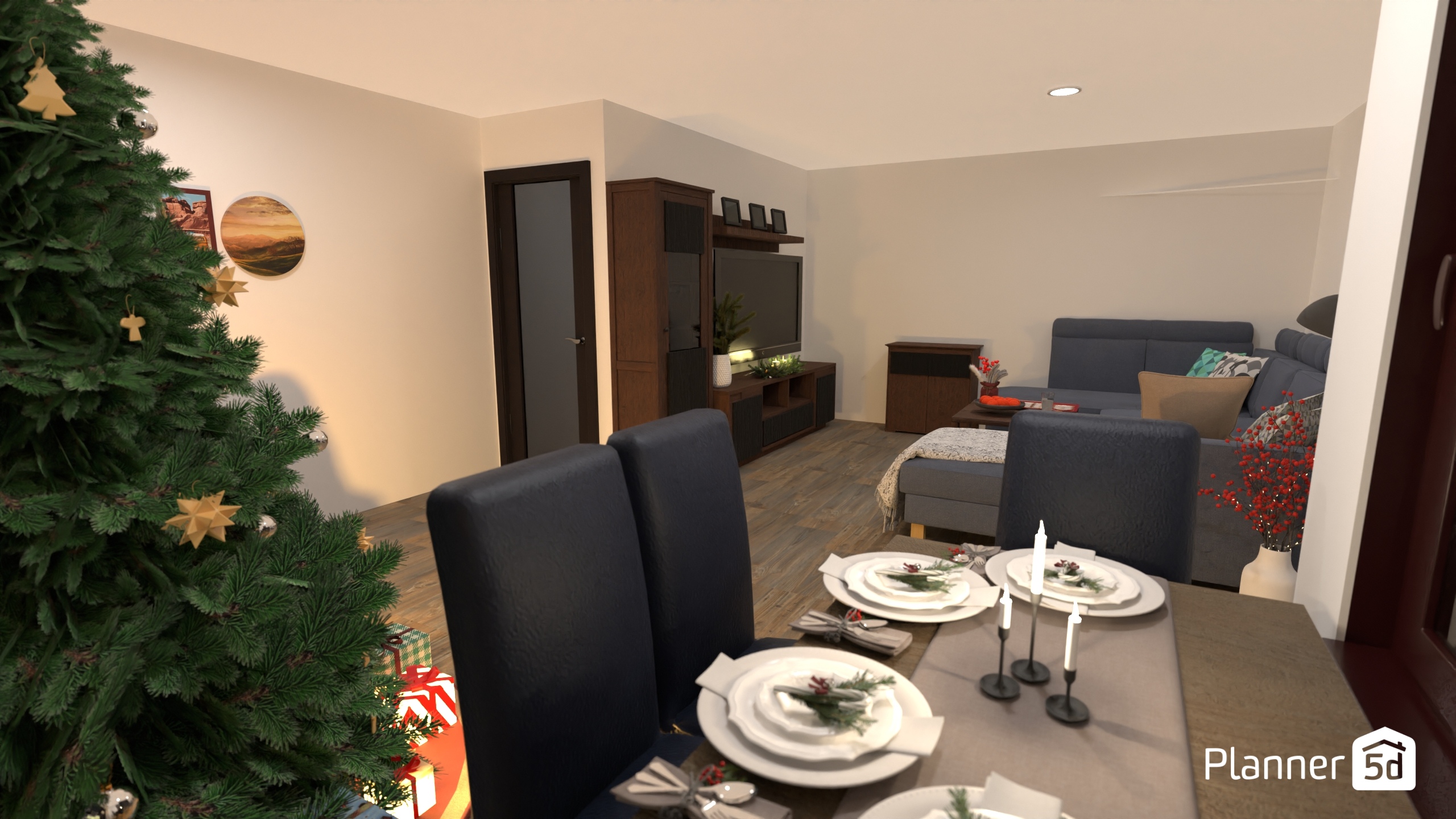 1vchod + 2kříd. dveře v rohu #23347254 by Kristýna