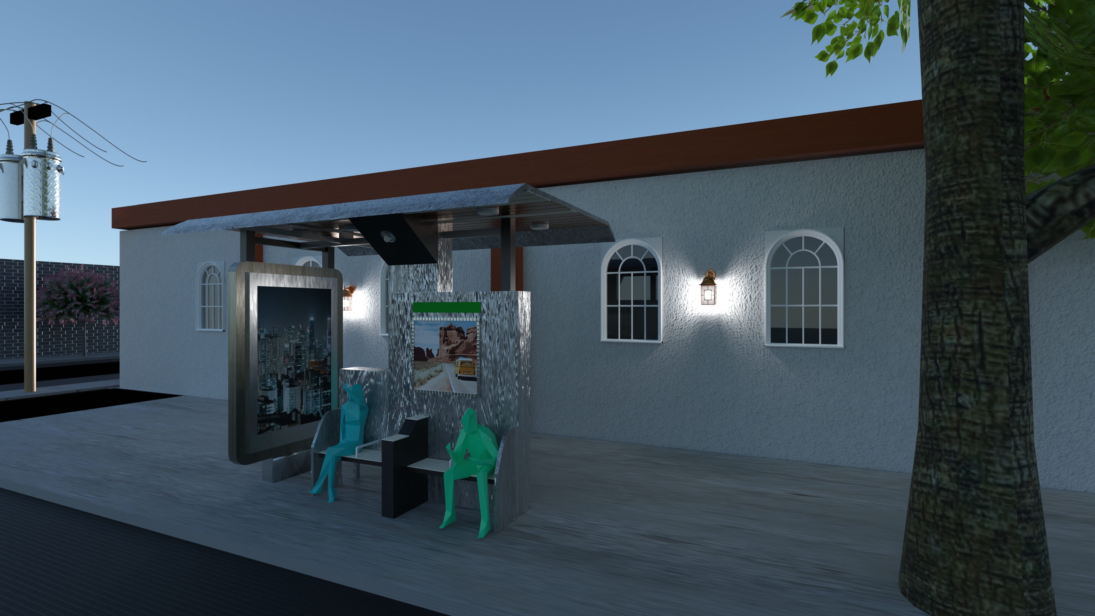 Bus Stop Ensenada #24336696 by User 165148180