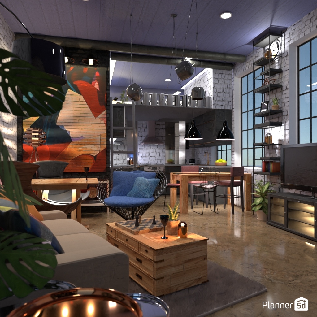 LOFT interior style #22620014 от Editors Choice