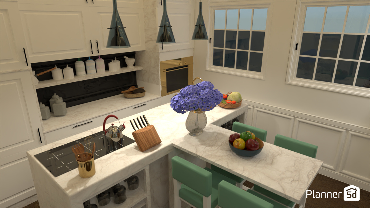 White kitchen #10729052 by Nina Gabrielle