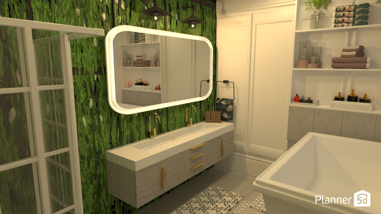 White bathroom #10752908 by Nina Gabrielle