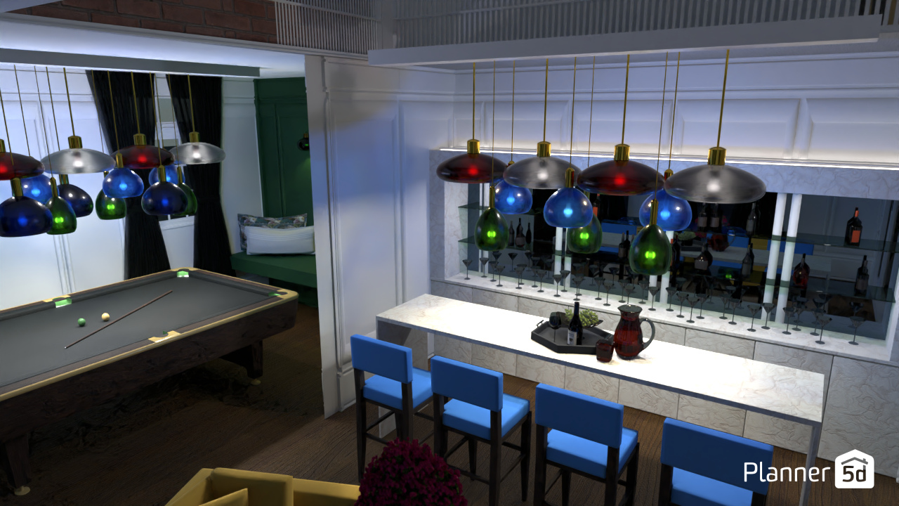 Billiard room #10752932 by Nina Gabrielle