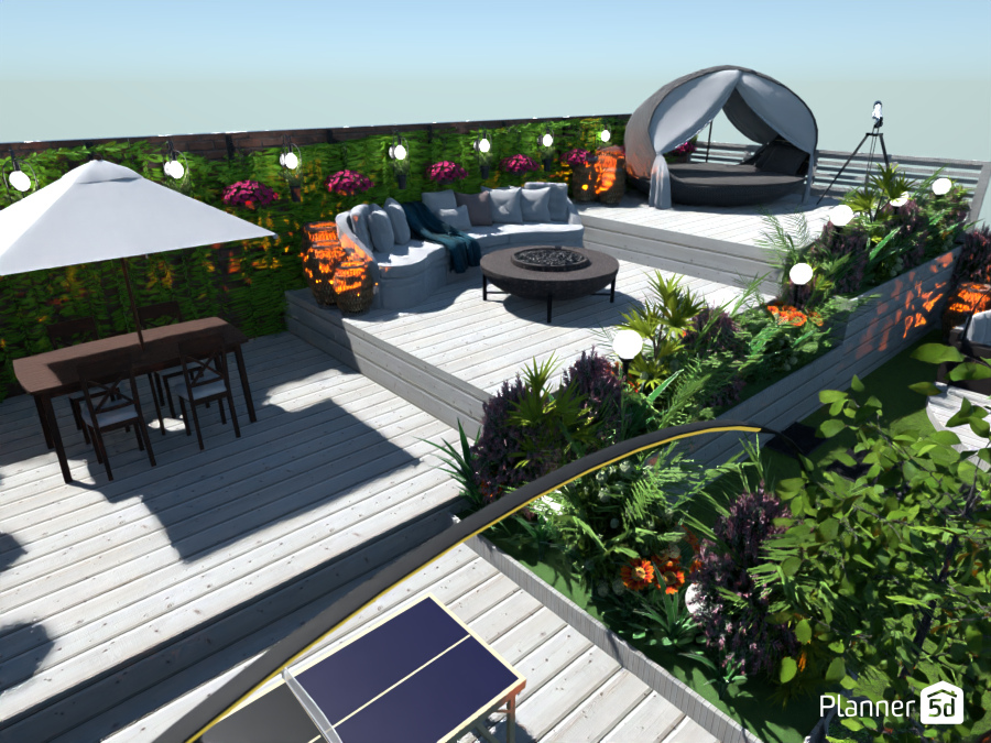 Big roof terrace #12717191 by Nina Gabrielle