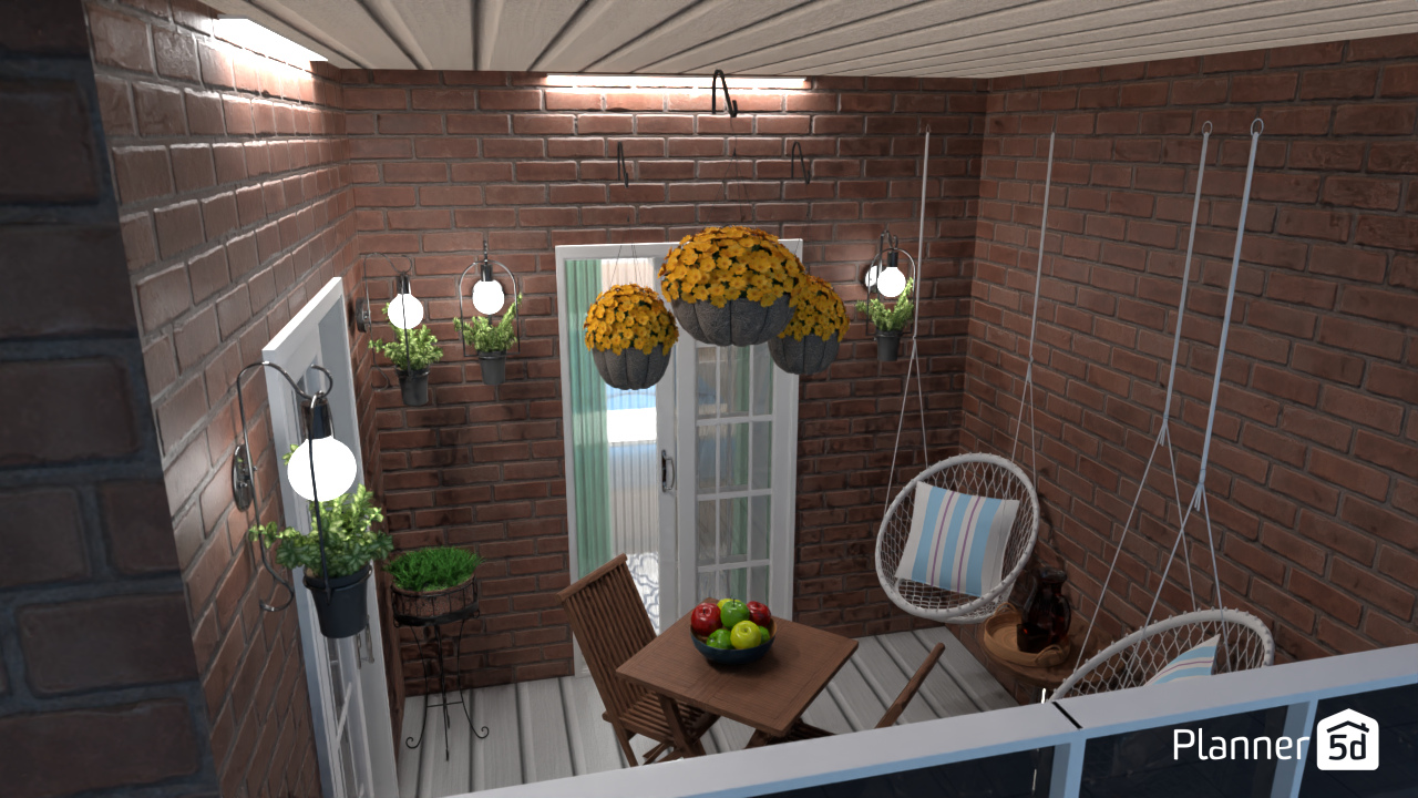 Small Balcony #13057451 by Nina Gabrielle