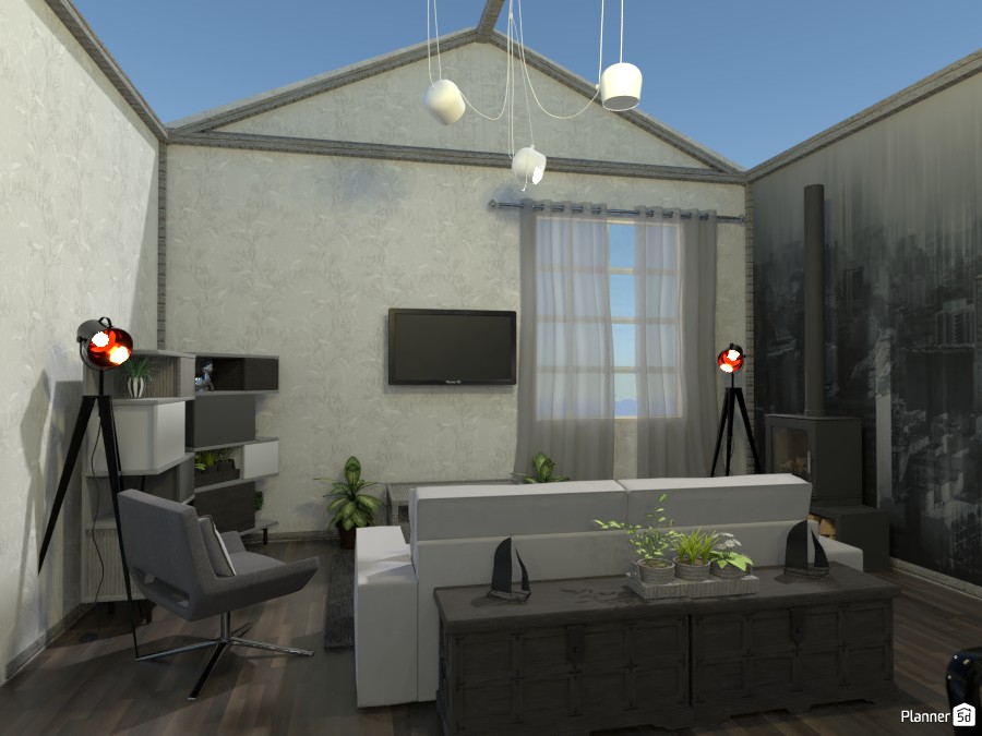 Contest Living room and Kitchen. Living room #3554207 by Doggy