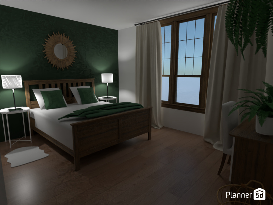 Farmhouse Bedroom #9456088 by Charlotte Elworthy