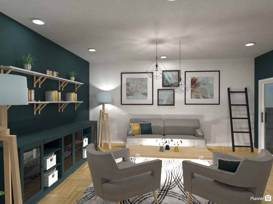 Scandinavian living room III #3643588 by Elena Z