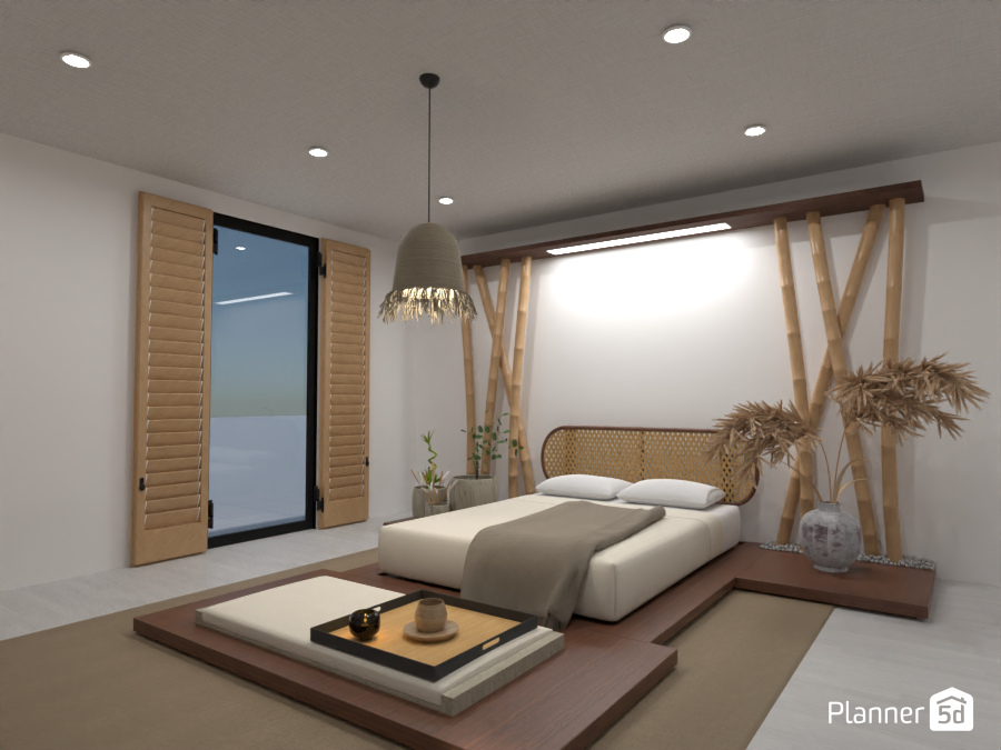 Wabi Sabi Bedroom : Design battle contest #14636975 by Gabes
