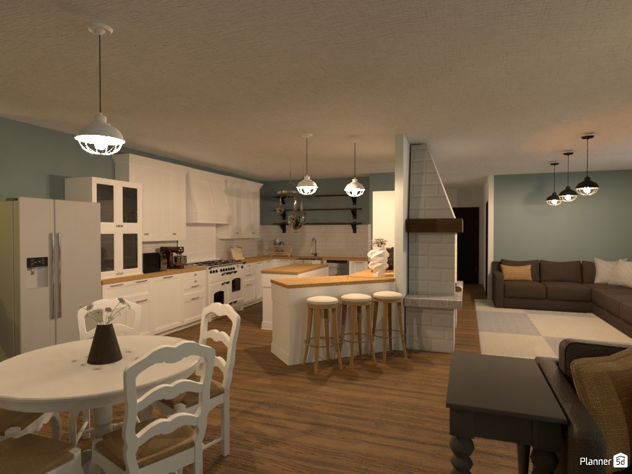 Farm House Kitchen #3451307 by Rachel C