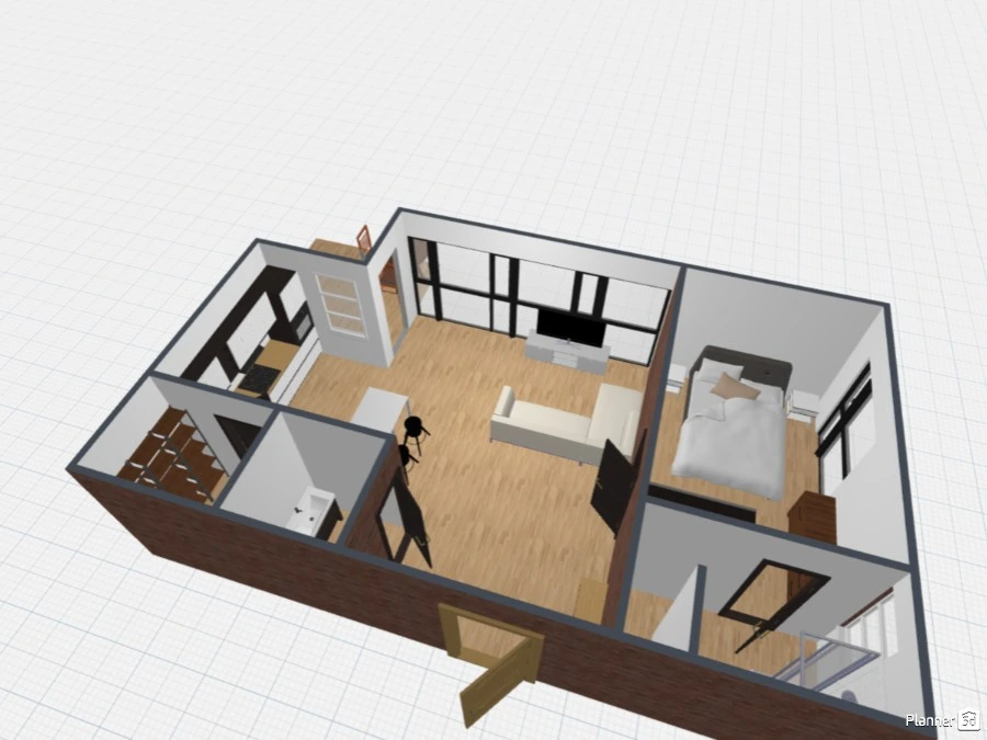 Grundriss 60qm #3088052 by User 103099283