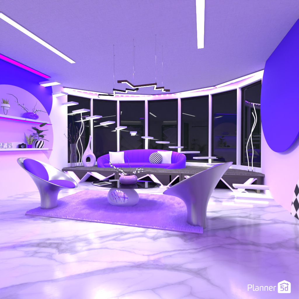 Futuristic Living Room #17015531 by Editors Choice