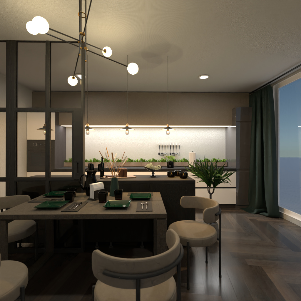 Brown and White Kitchen #11491448 by Editors Choice