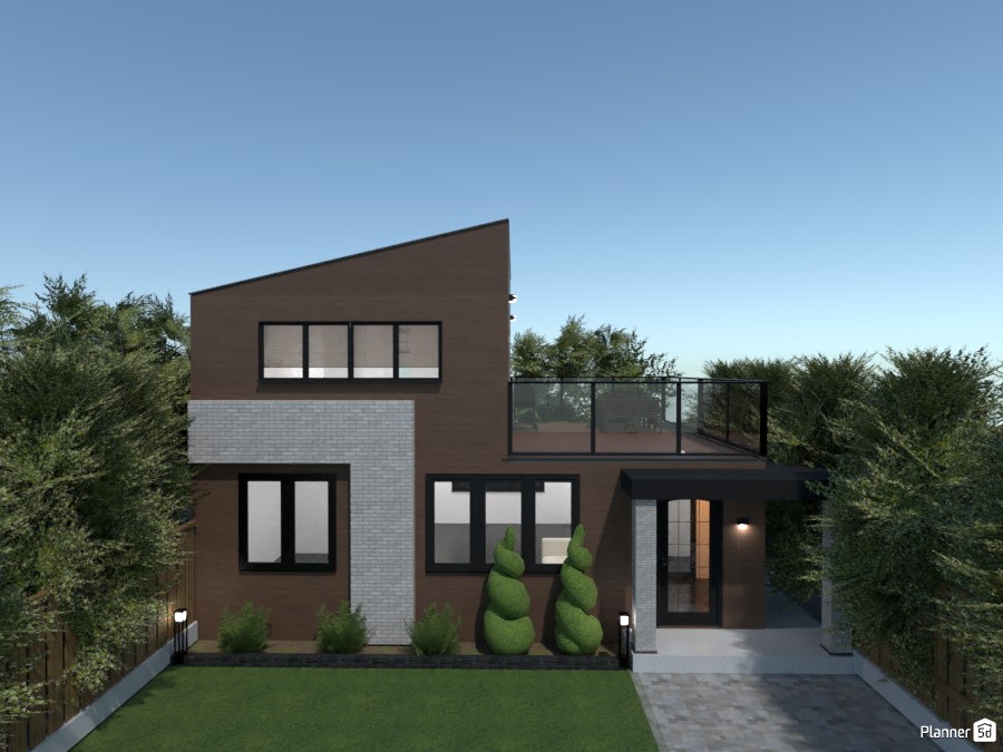 Wooden modern house #3754782 by rilly