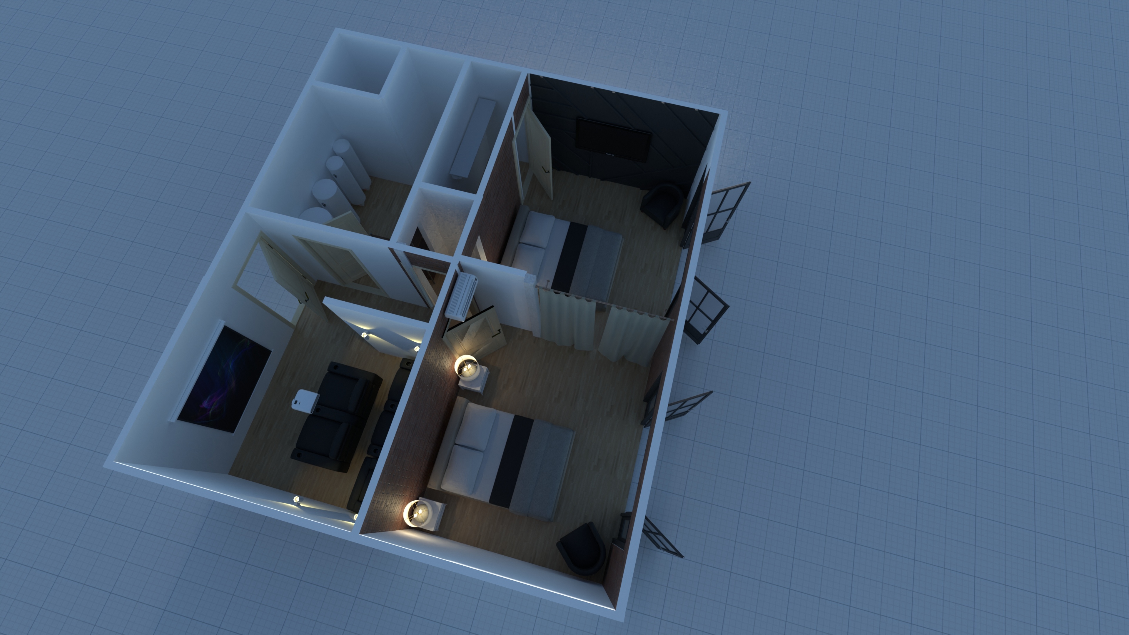 Double Queen + Theater #25813892 by User 174612080