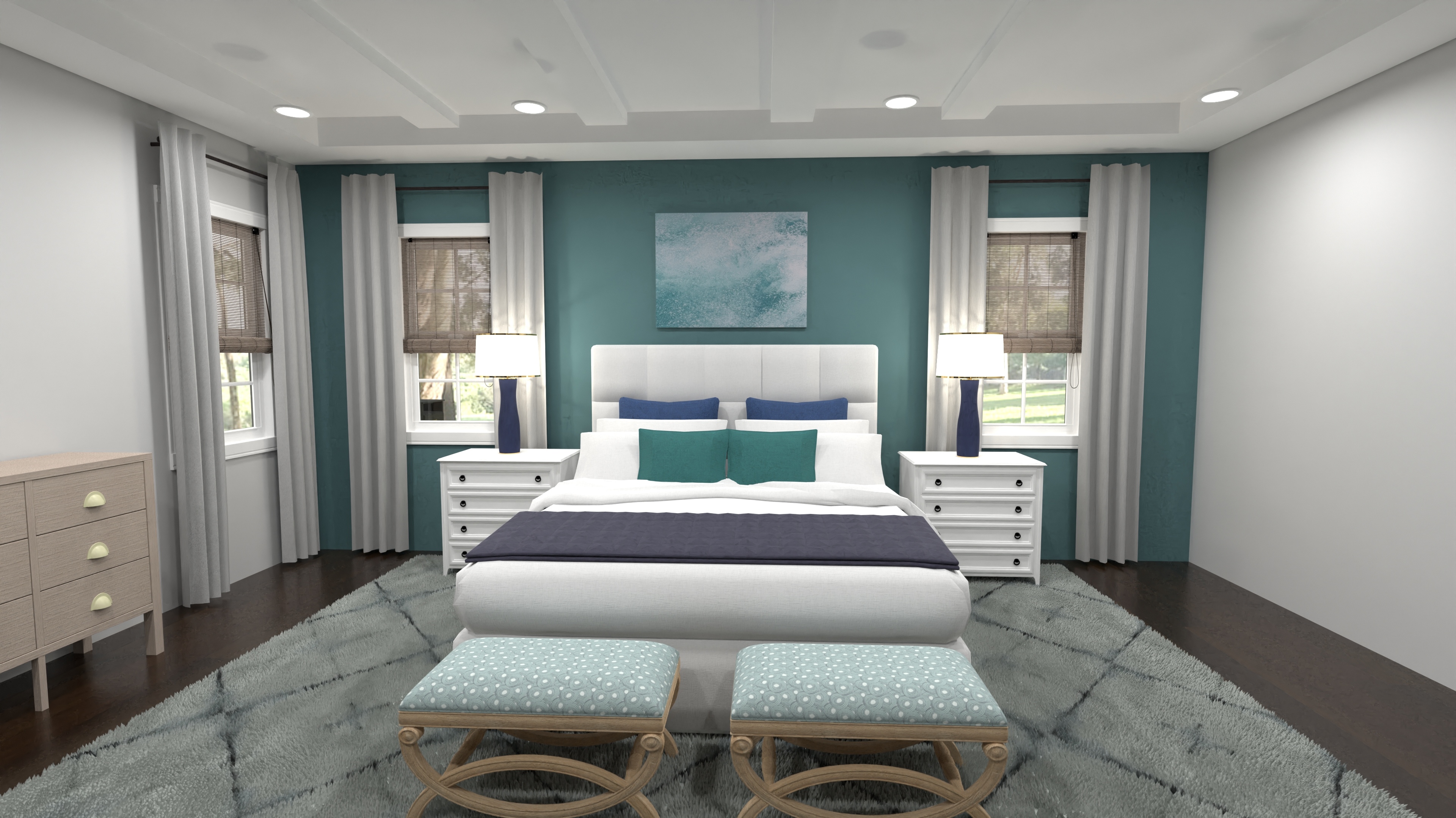 Yocum - Primary Bedroom (Option 2: Accent Wall) #23360478 by Nicole Bailey