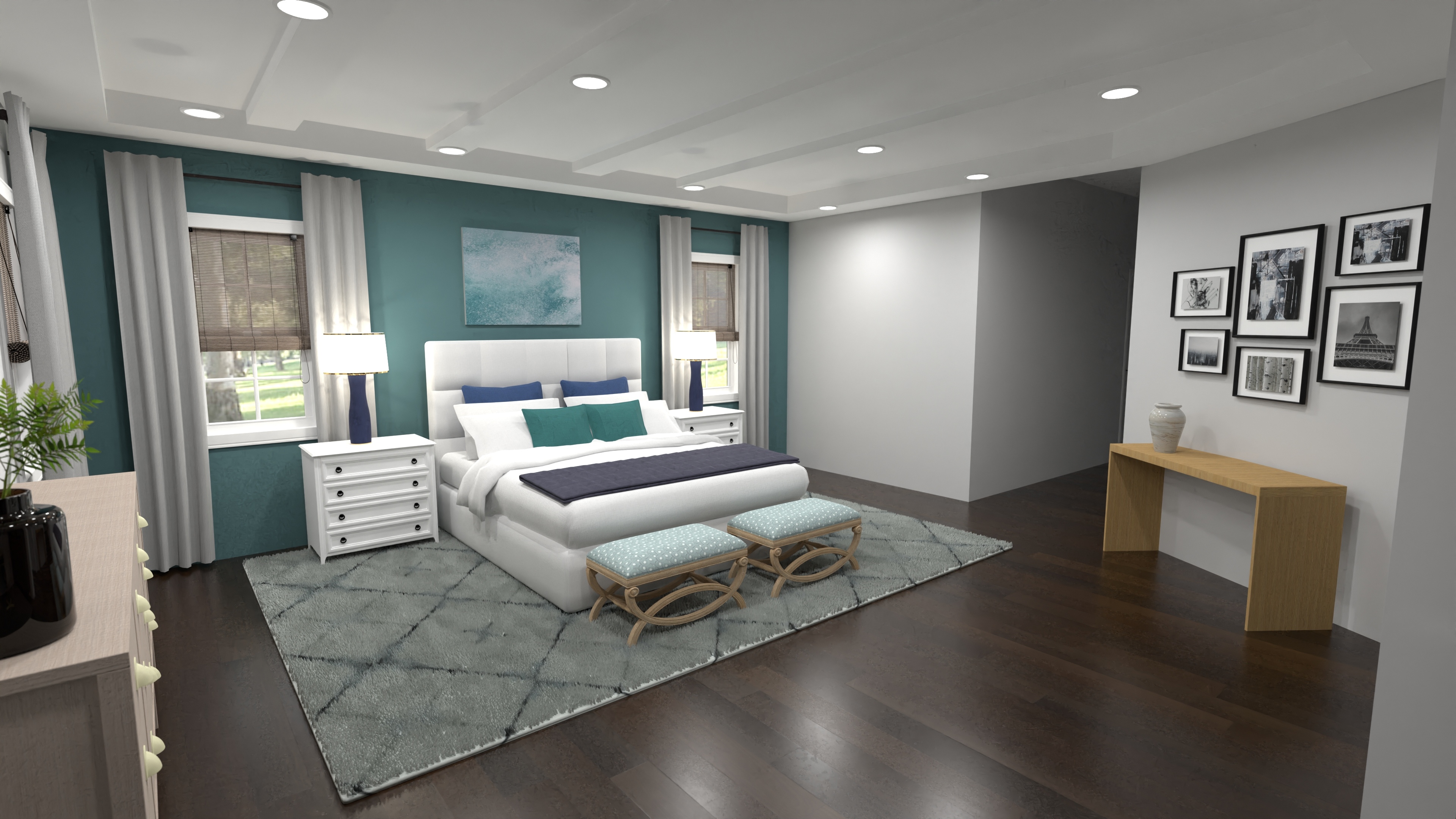 Yocum - Primary Bedroom (Option 2: Accent Wall) #23360498 by Nicole Bailey