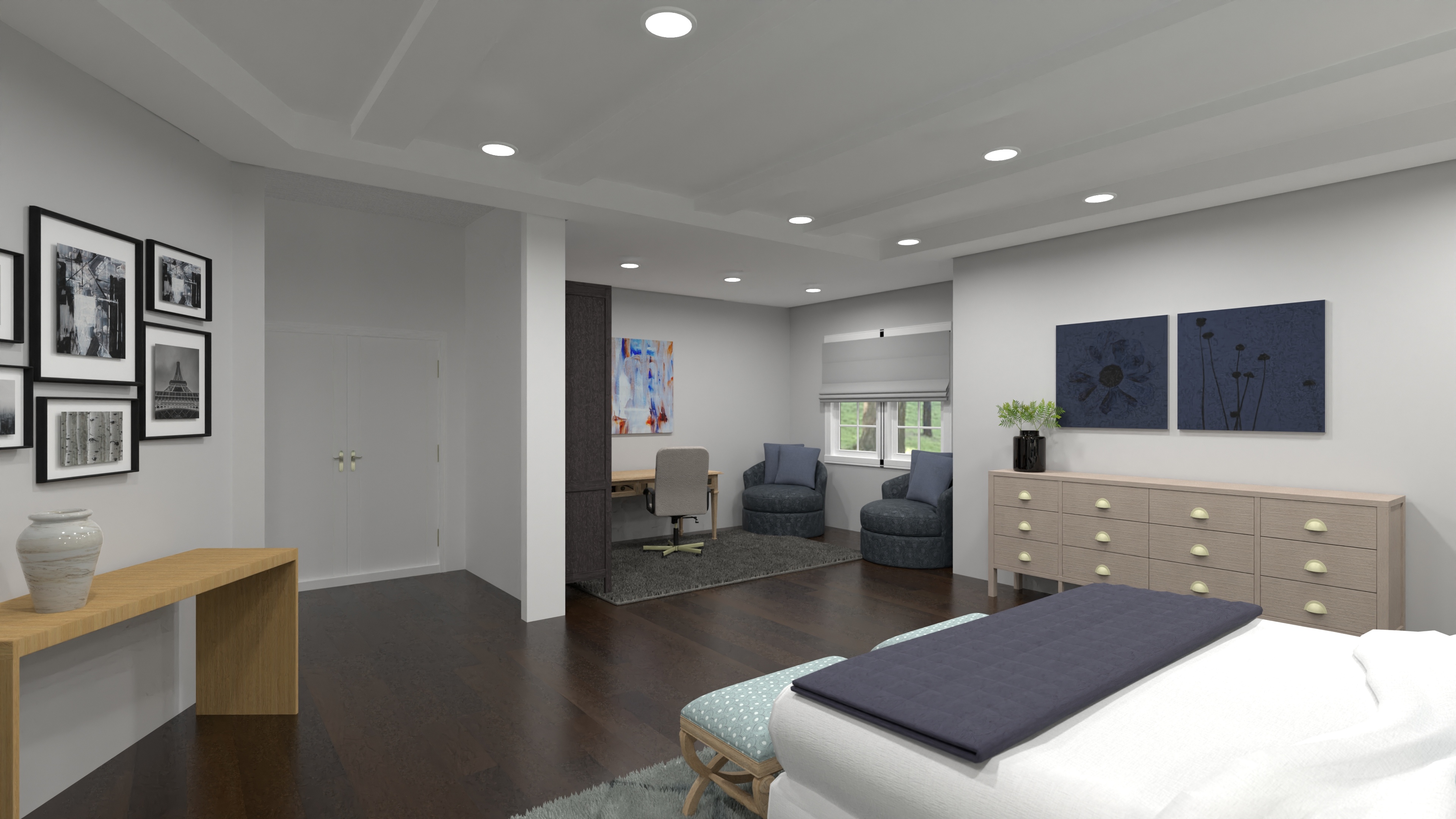 Yocum - Primary Bedroom (Option 2: Accent Wall) #23361126 by Nicole Bailey