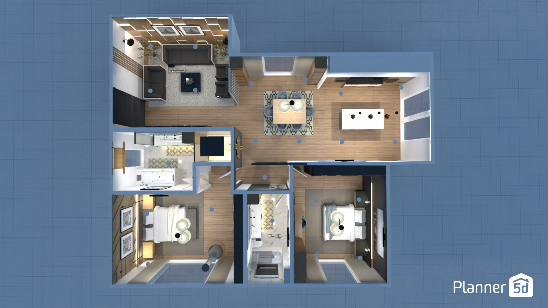 1. Two bedroom, two bath #16583467 by Interiors_by_trm