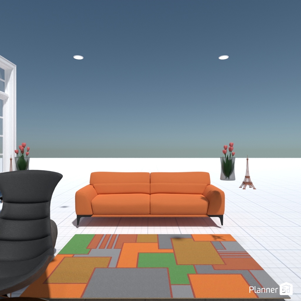 Sofá naranja #24761616 by Editors Choice