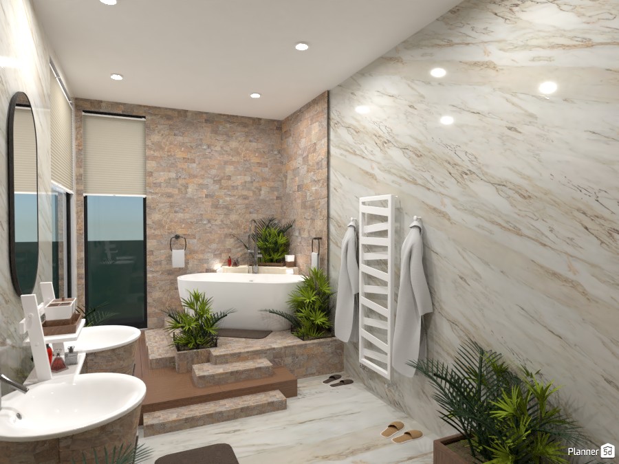 Natural bathroom: Design battle contest #4620287 by Gabes