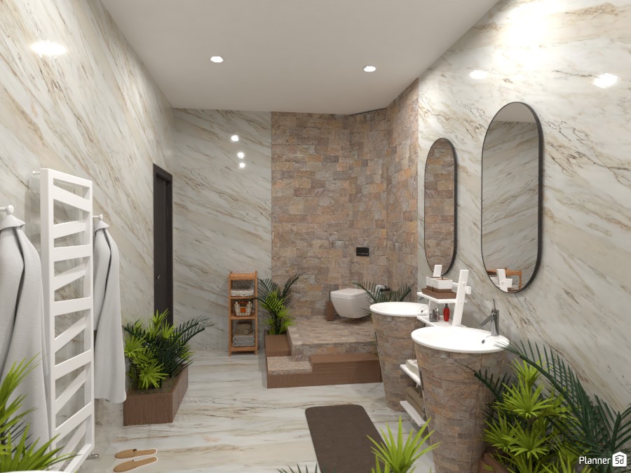 Natural bathroom: Design battle contest #4620288 by Gabes