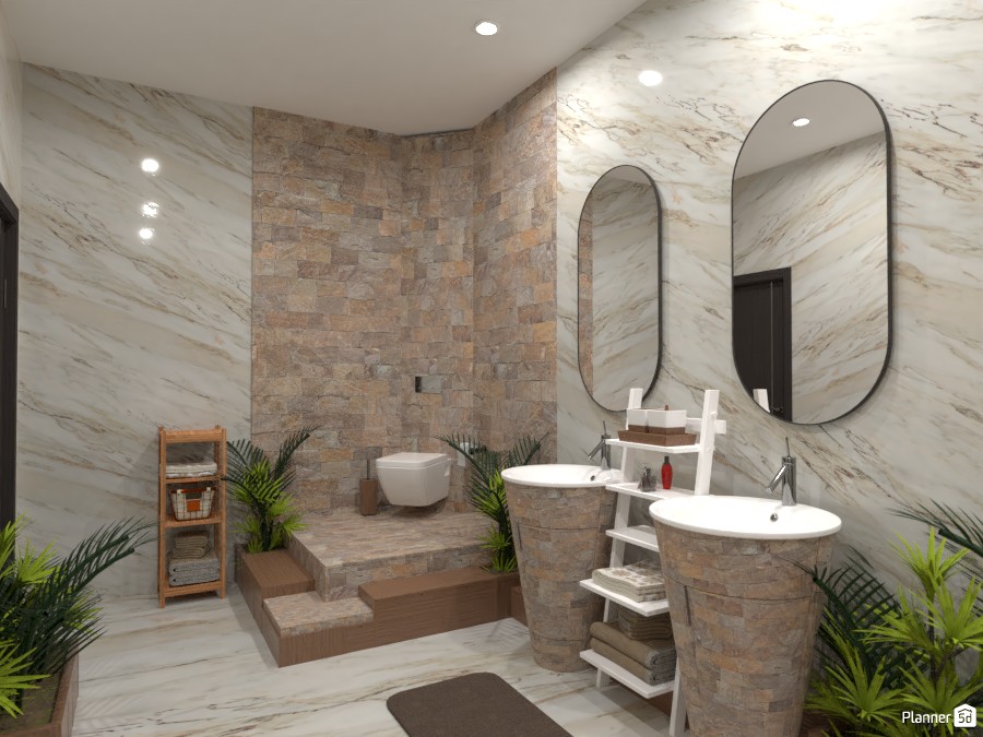 Natural bathroom: Design battle contest #4620289 by Gabes