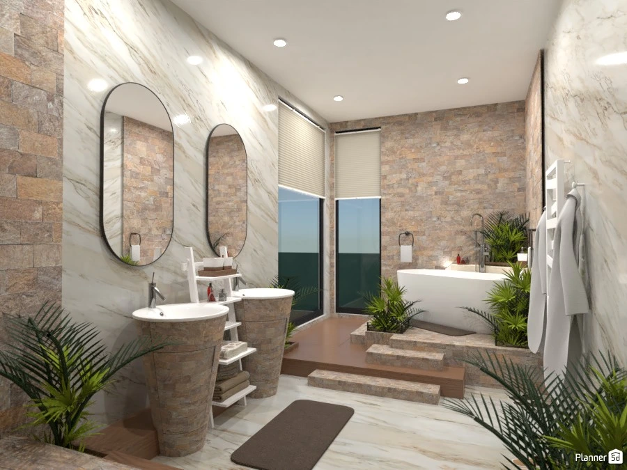 Natural bathroom: Design battle contest - Free Online Design