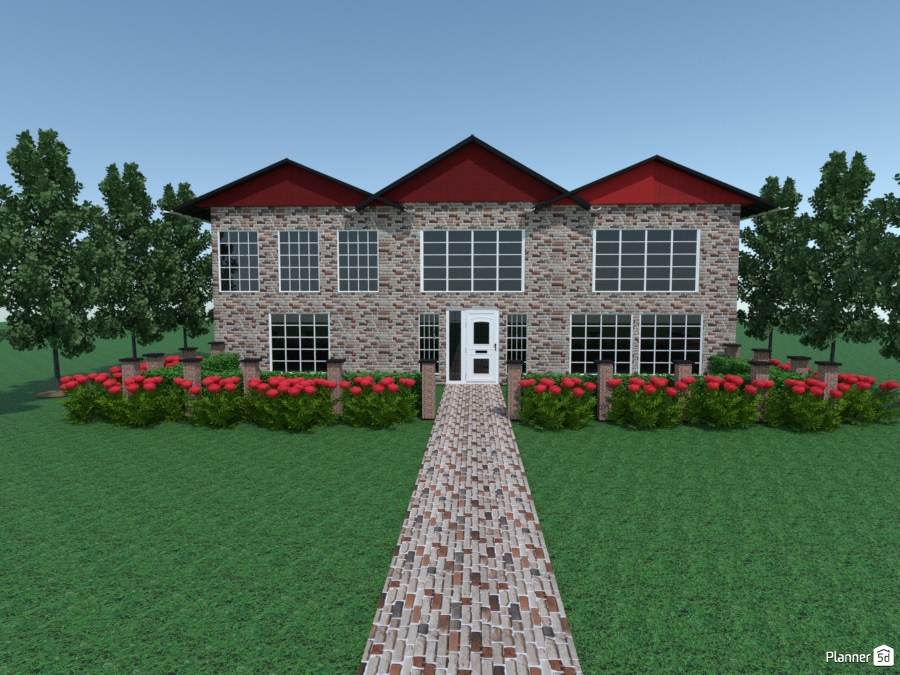 brick n evergreens #1928950 by Joy Suiter