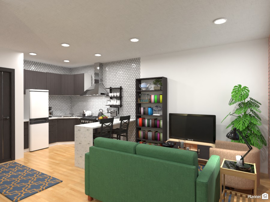 L Studio Living/Kitchen #4272378 by Anonymous