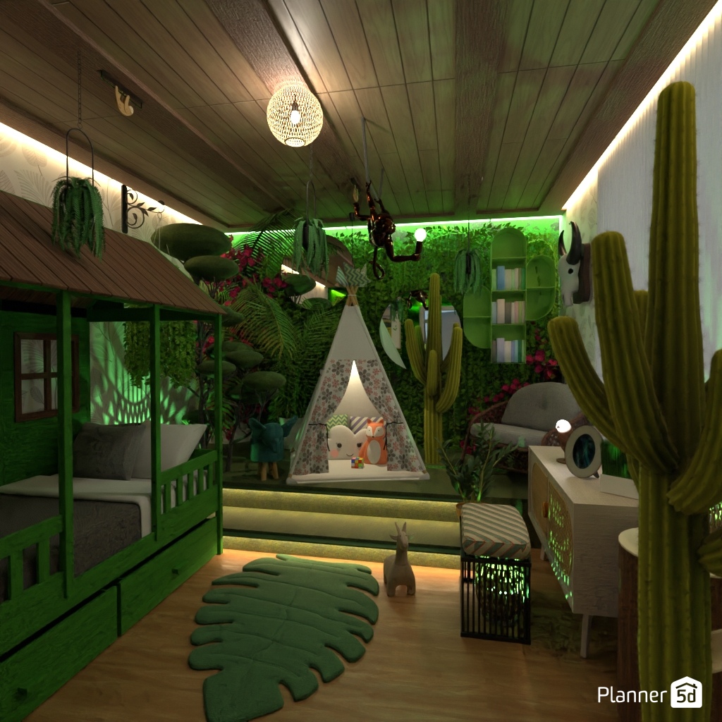 Jungle Bedroom #21803250 by Editors Choice