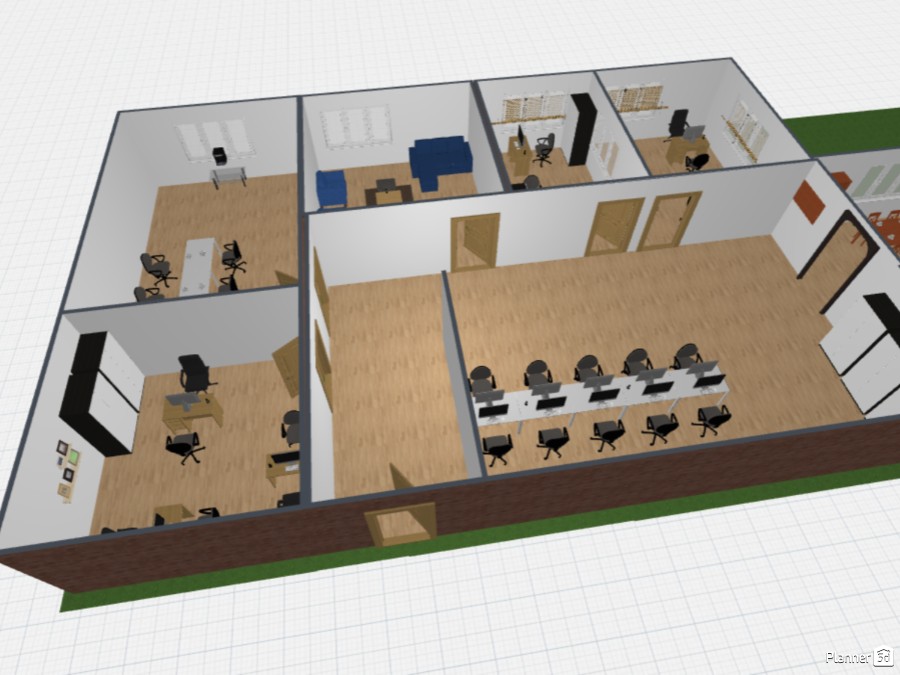 Escritorio Modelo - Free Online Design | 3D Floor Plans by Planner 5D