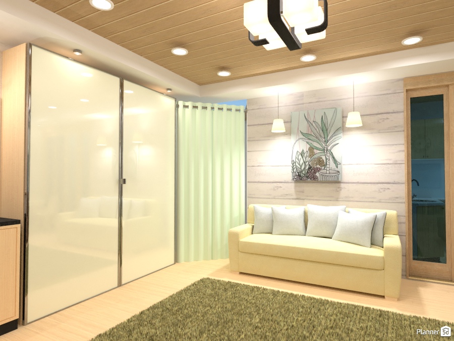 гостиная совмещенная с кухней #2136766 by Skylinza