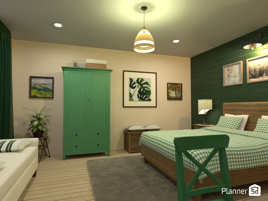 Contest - Green bedroom 1 #8850193 by Rita