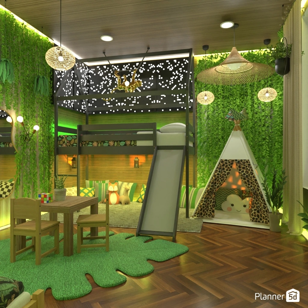 Jungle Bedroom #3150444 by Gabriela Archangel