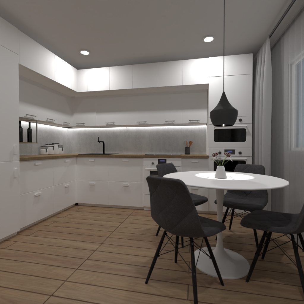 Minimal White Kitchen #7715586 by Gabija