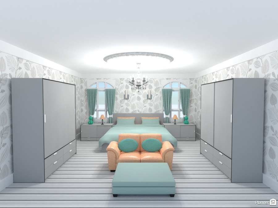 gray n white leaf wallpaper bedroom #2060431 by Joy Suiter