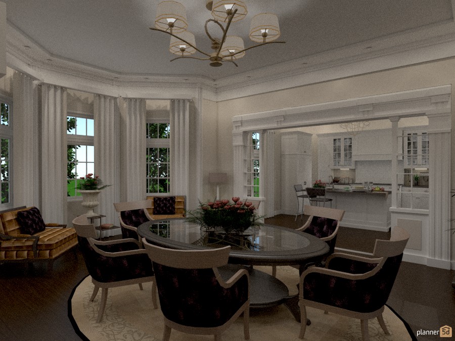 sala pranzo con cucina #1160440 by Svetlana Baitchourina