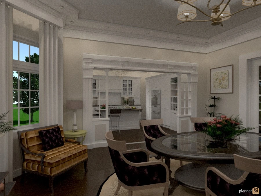 *Cucina con sala da pranzo* #62444 by Svetlana Baitchourina