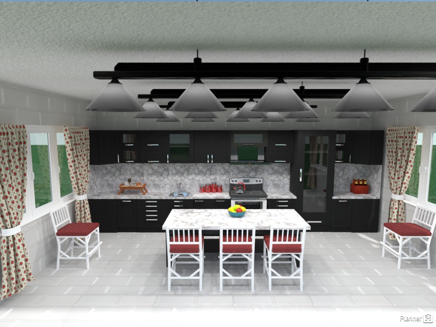 black white n marble kitchen #2197533 by Joy Suiter