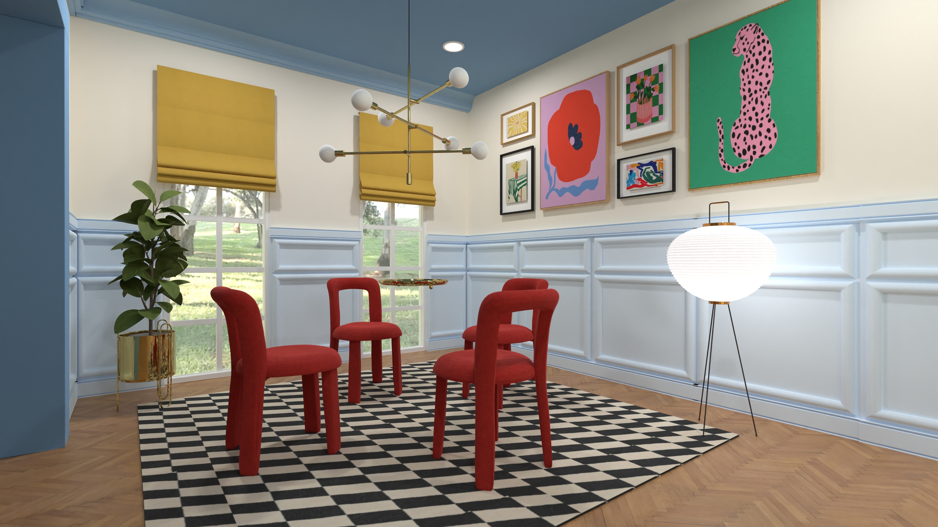 Maximalist Dining room #26470364 by Natalia de Arteaga