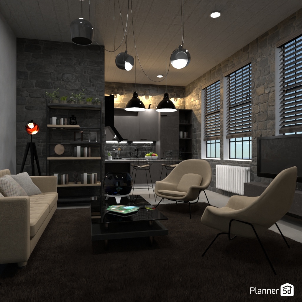 LOFT interior style #3377472 от Editors Choice