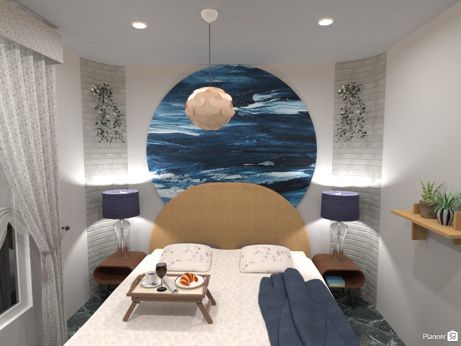 Bedroom with rounded corner #5025602 by Born to be Wild