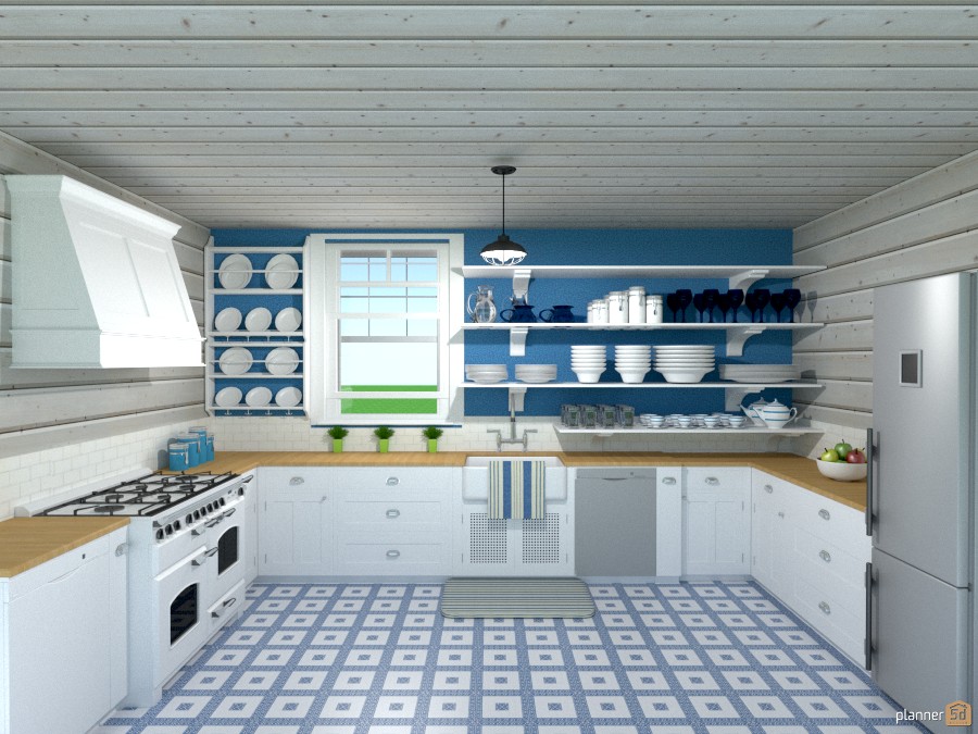 farmhouse shiplap kitchen 1265018 by Joy Suiter image